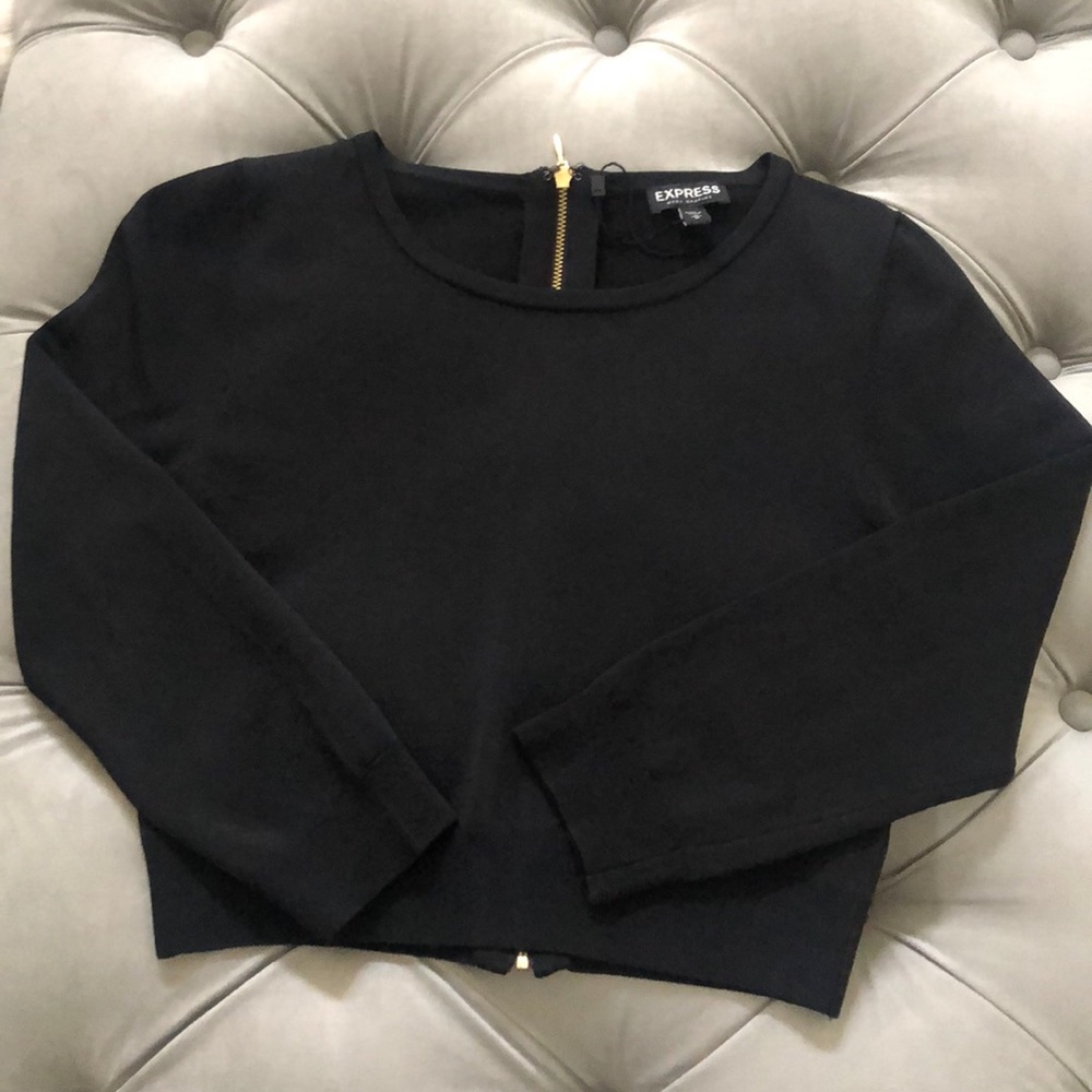 Express Black midriff sweater